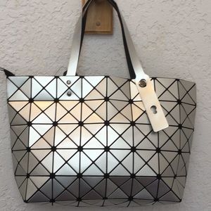 Geometric Vegan Tote